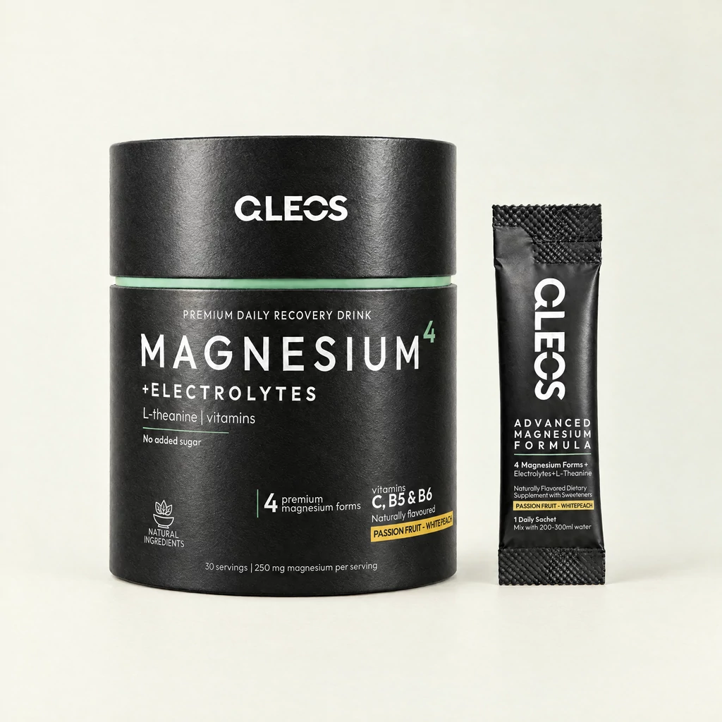 QLEOS Magnesium4 tube and single-serve sachet